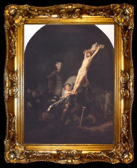 framed  REMBRANDT Harmenszoon van Rijn The Raising of the Cross (mk33), ta009-2